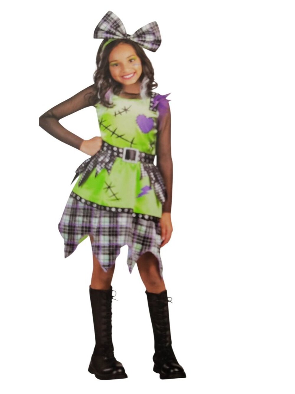 Way To Celebrate Girls Miss Frankie Halloween Costume Dress Size 6 6X New